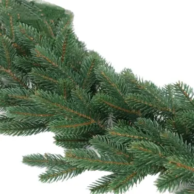 Noel rattan çelenk, 2,7 metre çam dallı - 6