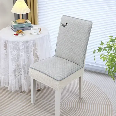 New Dachshund Dog Home Chair Cover Elastic One-Piece Dining Chair Slipcover Seat Pad Quilted Thickened Non-Slip Integrated Pad - 8