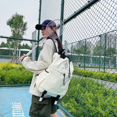 Badminton Sports Bag with Large Capacity and Drawstring Outdoor Backpack - 5
