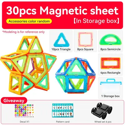 Magnetische Dinosaurier-Bausteine, Englisch-Set, Lernspielzeug - 13