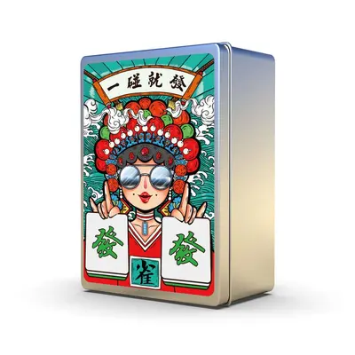 Mahjong kart oyunu açık hava taşınabilir seyahat ekip oluşturma interaktif poker yurt sessiz kart oyunu mahjong taşları toptan satış - 7