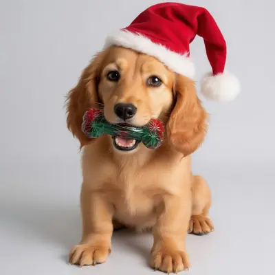 Christmas Colour Bone-Shaped Durable Dog Chew Teeth Cleaning Stick - 3