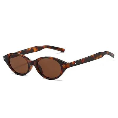 Women's Cat-Eye Sunglasses, Small Round Retro Frame - 4