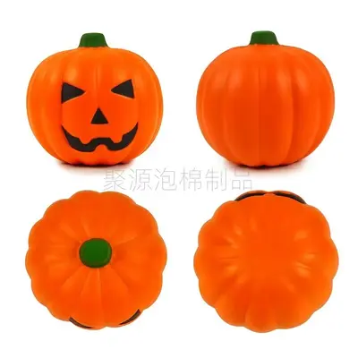 PU Foam Pumpkin Squeeze Ball for Halloween Party - 4