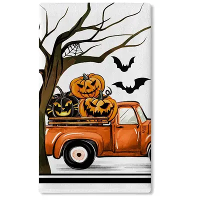 Halloween-Geschirrtuch, saugfähig, als Geschenktuch - 13