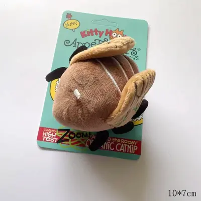 Plush Catnip Cat Toy with Simulated Bug and Tooth Cleaning - 9