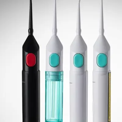Portable manual water flosser oral irrigator