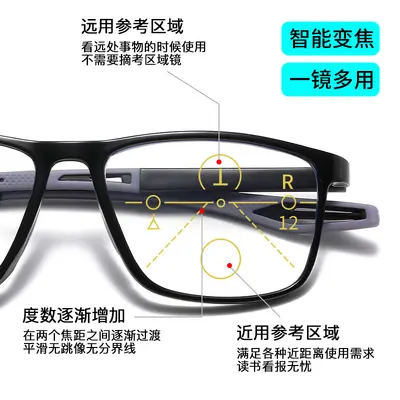 Photochromic Progressive Multifocal Reading Glasses, Blue Light Blocking - 3