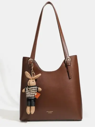 Damen-Tote-Bag mit großem Fassungsvermögen, Eimertasche für Herbst und Winter - 4
