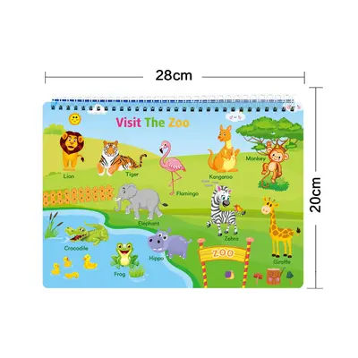 Meşgul kitap (busy book), çocuklar için erken eğitim yapıştırma ve açılır kitap - 6