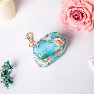 Exquisite New French Jewelry Storage Box Small Portable Travel Accessories Jewelry Organizer Box Earring Ring Storage - 12