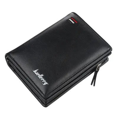 Baellerry Men's Short Zip Wallet with Multi-Card Slots and Mini Coin Pocket - 8