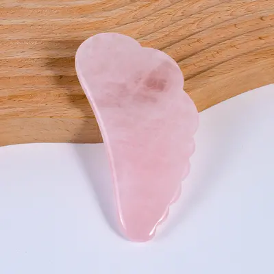 Jade Gua Sha Board, rosa Kristall Gua Sha Massagewerkzeug, Gesichtsmassage, Körper Gua Sha Werkzeug, Gesundheitsmassage Zubehör - 9