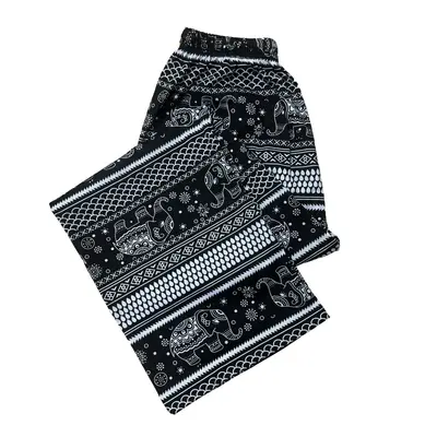 Weite Yogahose mit Elefantenmuster, leichter Sommerschnitt - 10