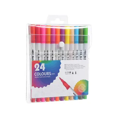 Doppelseitige Aquarellmaler, 120 Farben, waschbar - 7