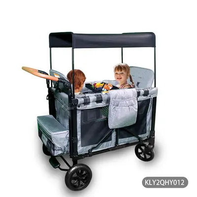 Twin Stroller, Reclining Seat, for Two Children - 8