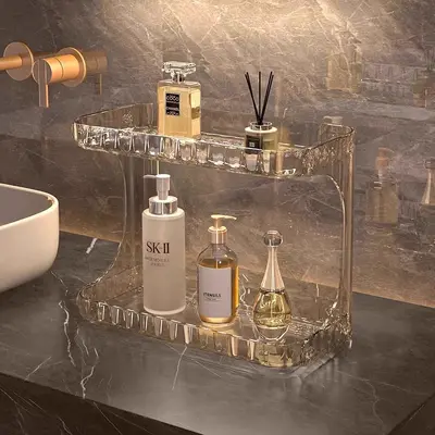Bathroom Vanity Organizer, Double-Layer Storage - 3