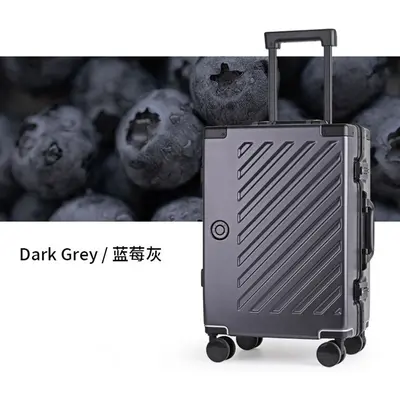 Hochwertige Arbeitstasche, Reisetasche mit Rahmen, Aluminiumrahmen, robust und langlebig, stilvolle Trolley-Tasche für Männer und Frauen, Reisetasche, Zahlenschloss