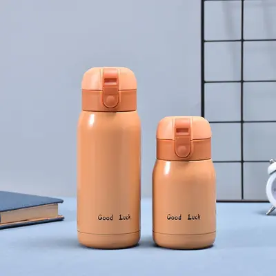 Goodluck Mini-Isolierbecher zum Trinken, tragbar, Kinderbecher, Taschenbecher, tragbar, hochwertiges Design, Sprungbecher - 3