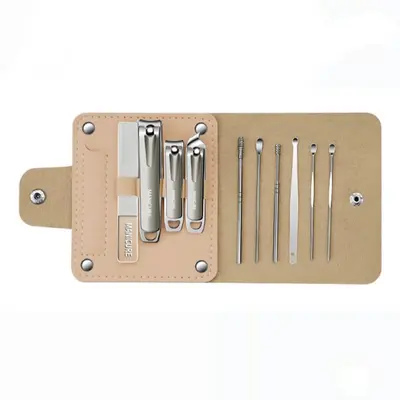 Nail scissors set, anti-splash, diagonal tweezers, pedicure tool - 8