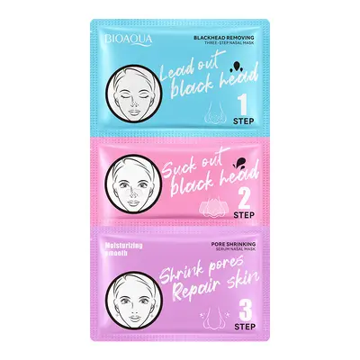 BIOAOUA Three-Step Blackhead Removal Nose Strip Set - 6