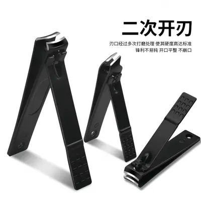 Black 24-Piece Nail Care Manicure Tool Set Nail Clipper Complete Set Stainless Steel