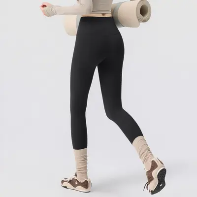 Kadın Dikişsiz Yoga Pantolonu, Pilates ve Spor Uzun Tayt - 8