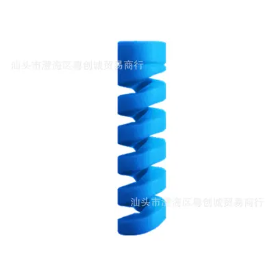 Spiral Silicone Data Cable Protector, Fits Apple and Android Charging Cables - 9