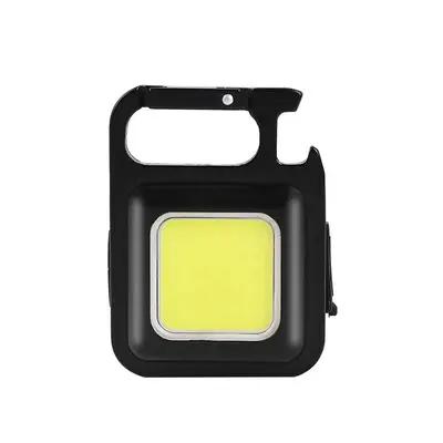 Strong Light Mini Keychain Flashlight, COB, Portable Emergency Light