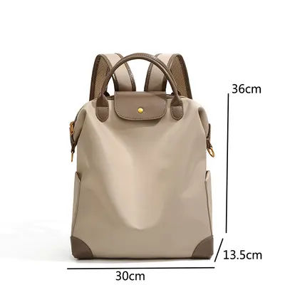 Women's Lightweight Nylon Laptop Backpack, Large Capacity - 8
