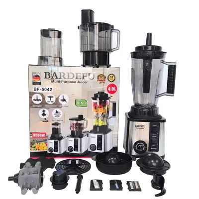 8-in-1 blender, 4L kapasiteli, paslanmaz çelik, ticari - 6