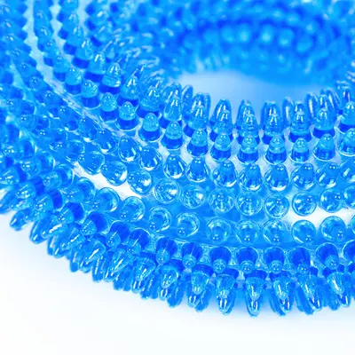 TPR Spiked Squeaky Dog Toy, Tooth Cleaning Ring - 5