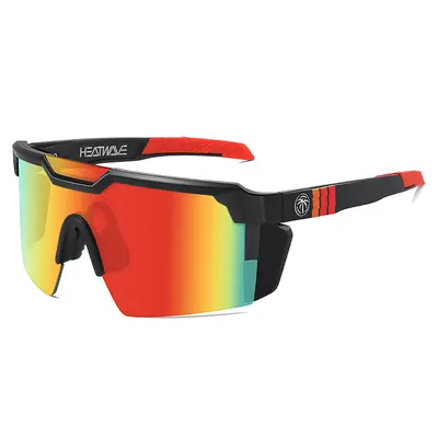 Heat Wave Cycling Sunglasses, Large Frame Eye Protection - 5