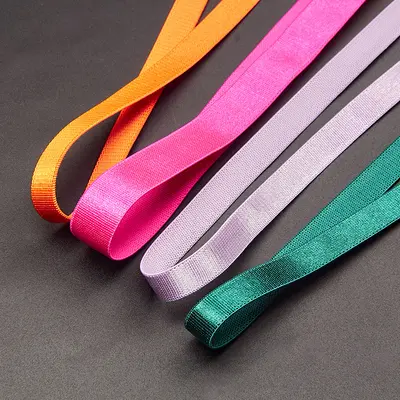 Parlak Elastik Polyester Dokuma Askı Bandı 0,6-1,5 cm, İç Çamaşırı Sutyen Bandı - 4
