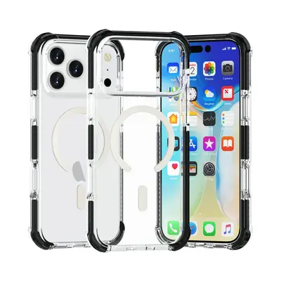 iPhone 18 Pro Max akrilik şeffaf manyetik kılıf, MagSafe uyumlu, hava yastıklı - 9