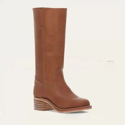 Super High Heel Women's Long Boots, Retro, Plus Size, Model 4046 - 10