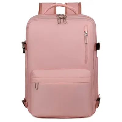 Multifunctional Large Capacity Laptop Backpack, Solid Color - 11