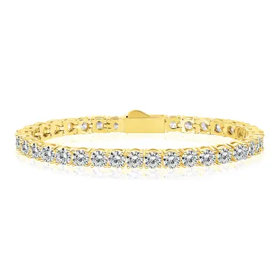 4 mm zirkon tenis bilekliği, yaylı tokalı, moda tasarım - 8