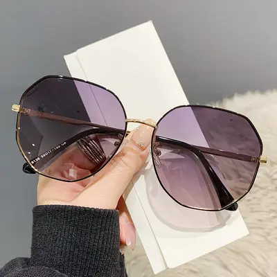 Metal Frame Women's Sunglasses Model 8138, Polarized Driving Glasses - 4
