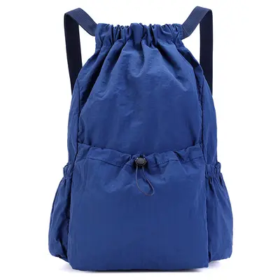 Waterproof Drawstring Backpack, Large Capacity Unisex School Bag - 7