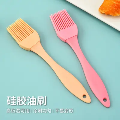 Mutfak gıda sınıfı silikon yağ fırçası bölünmüş barbekü fırçası ev pişirme araçları yüksek sıcaklığa dayanıklı gözleme fırçası yağ fırçası