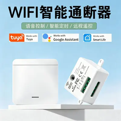 Wifi+433 mini akıllı anahtar TUYA tek kanallı cep telefonu uzaktan kumanda anahtarı kablosuz uzaktan kumanda anahtarı