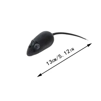 Squeaky Bite-Resistant Vinyl Mouse Cat Toy - 7