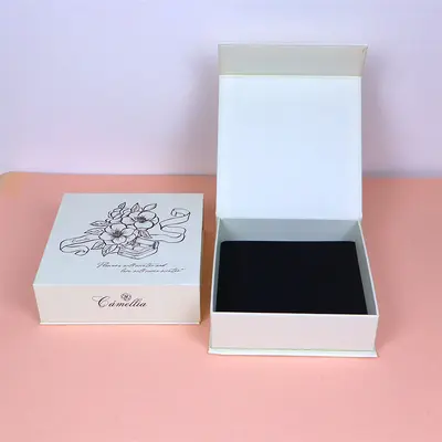 TikTok Viral Jewelry Box Flip-Top Magnetic Book-Style Box for Rings Necklaces Earrings Bracelets Accessories Gift Box