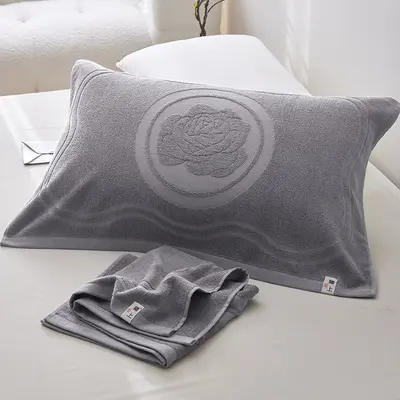 Cotton pillowcase pair, anti-oil, non-slip, all-season - 7