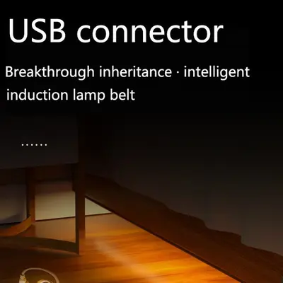 Flexible LED Light Strip with Human Motion Sensor, Warm White, USB - 3