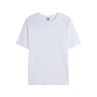 AG190g kompakt Siro-Spun T-Shirt Herren 100% Baumwolle Unifarben Rundhals Herren Kurzarm Werbe-T-Shirt mit bedrucktem Logo Großhandelsverkauf. - 7