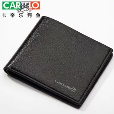 Crocodile Leather Men's Wallet with Multiple Card Slots - 8