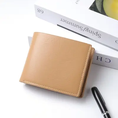 Erkek Kısa PU Cüzdan, RFID Korumalı, Retro Tarz - 9