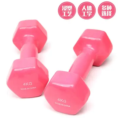 Hexagonal dumbbell set for women, colorful